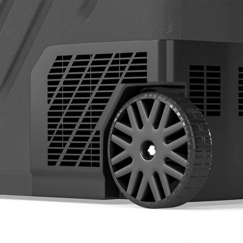 Outsunny Frigorífico Portátil Elétrico 49 L com Compressor Dupla Zona Controlo por App Rodas Pega Telescópica -20 ℃ a 20 ℃ e Porta USB