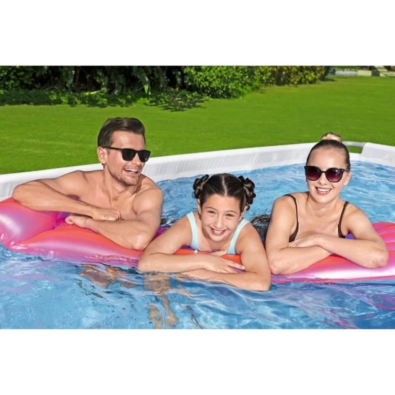 Kit Piscine hors sol tubulaire BESTWAY - Steel Pro Max™ - 404 x 201 x 100 cm - Rectangulaire (Filtre a cartouche, échelle)
