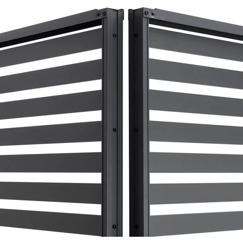 Persienne pour pergola - Aluminium - Gris - 229 x 93 cm