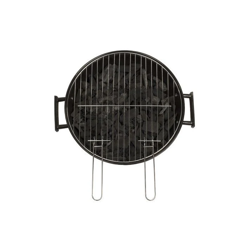 Barbecue a charbon - LIVOO - DOC172K - ø41 cm - Grille en acier chromé - Hauteur 69,5 cm - Poignées - 2 roues crantées