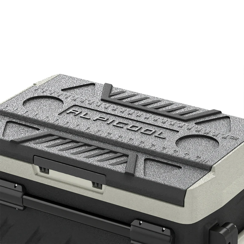 Outsunny Frigorífico Portátil Elétrico 49 L com Compressor Dupla Zona Controlo por App Rodas Pega Telescópica -20 ℃ a 20 ℃ e Porta USB