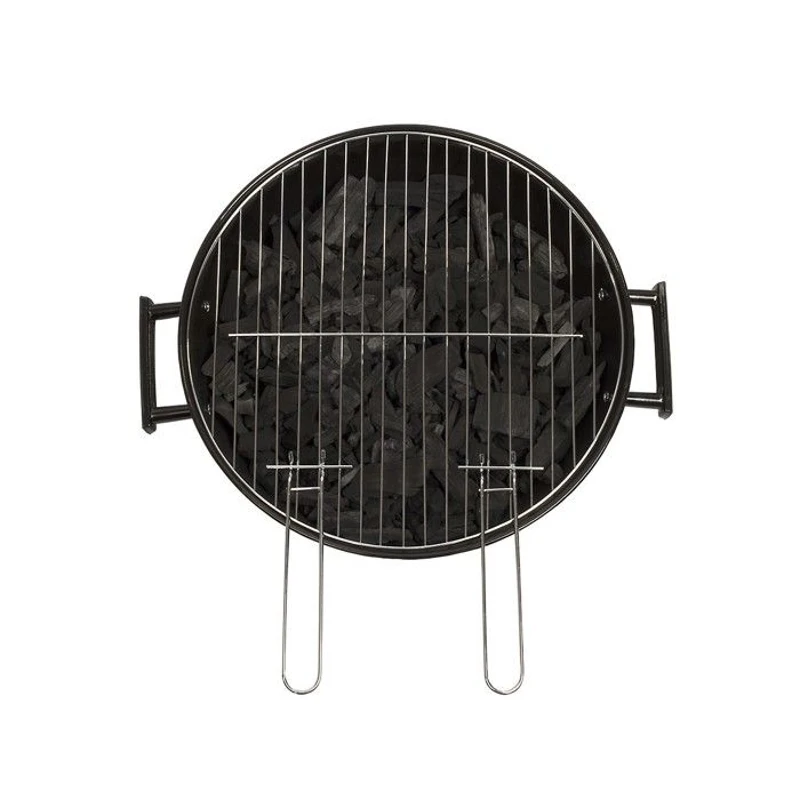 Barbecue a charbon - LIVOO - DOC172K - ø41 cm - Grille en acier chromé - Hauteur 69,5 cm - Poignées - 2 roues crantées