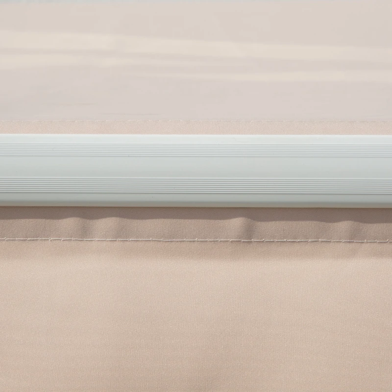 Outsunny Copertină Extensibilă pentru Exterior, Copertină Roll-Up cu Deschidere Manivelă, 295x200 cm, Bej