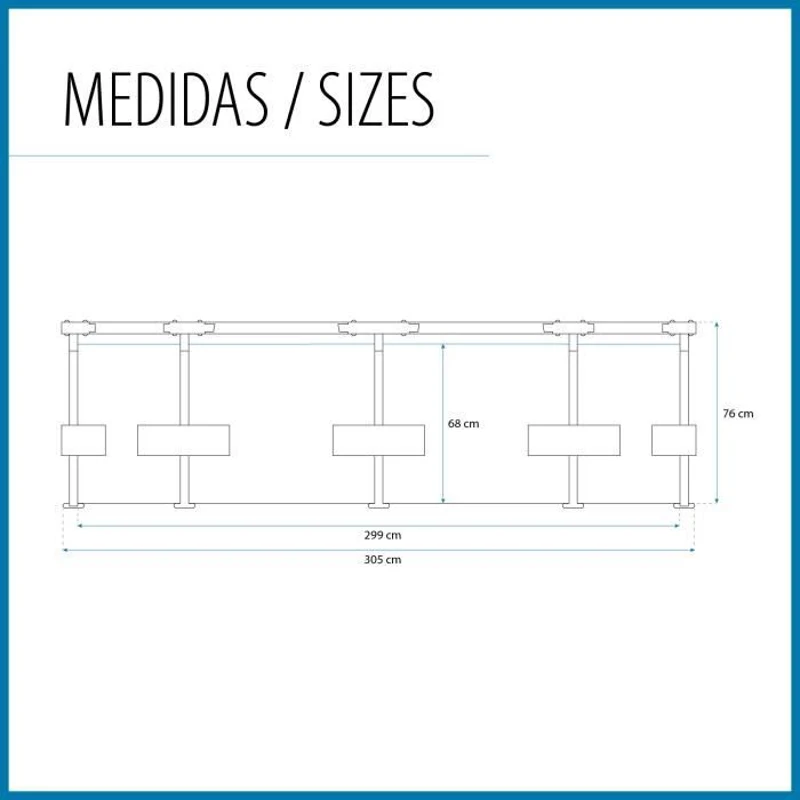 Kit Piscine hors sol tubulaire BESTWAY Steel Pro - 305 x 76 cm - Ronde (Livrée avec pompe de filtration et cartouche)