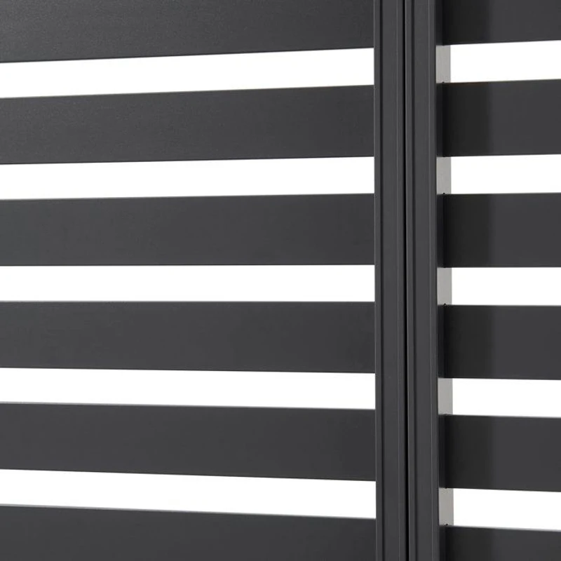 Persienne pour pergola - Aluminium - Gris - 229 x 93 cm