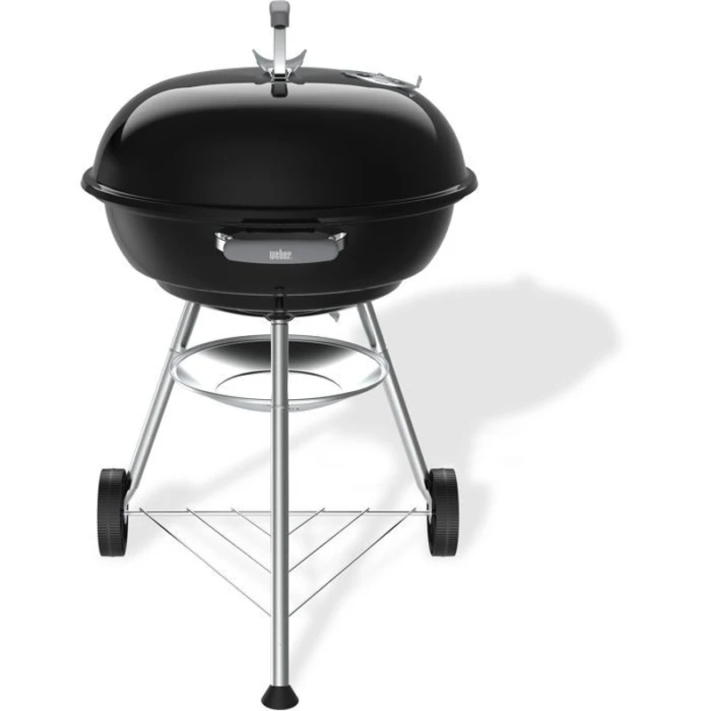 Barbecue a charbon - Weber - Compact Kettle - Ø57 cm - Acier émaillé - Clapet d'aération - 9 couverts  - Noir