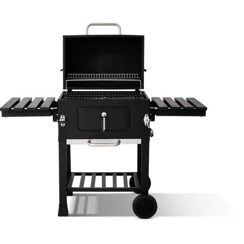 Barbecue charbon - Cookingbox - Clark - Ventilation réglable - Grille de cuisson en fonte - Acier et finitions inox
