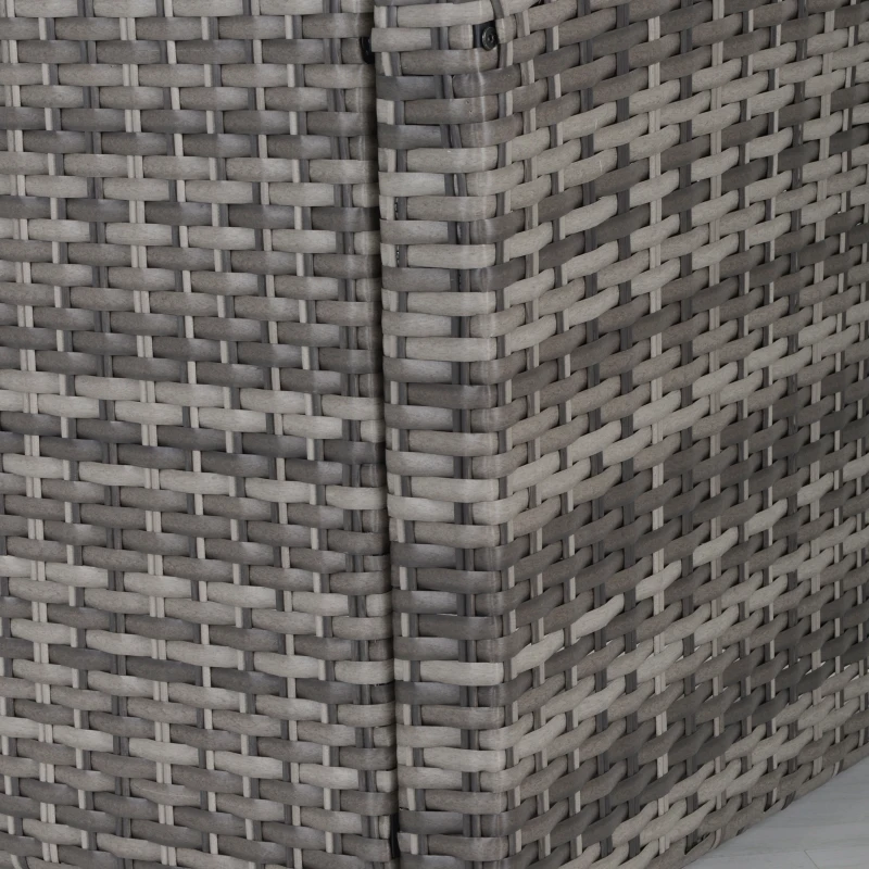 Outsunny Salon de Gradina Set 3 Buc 2 Canapele de Exterior 1 Masa Ratan Gri(m-10)