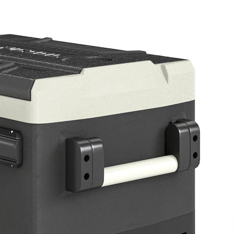 Outsunny Frigorífico Portátil Elétrico 49 L com Compressor Dupla Zona Controlo por App Rodas Pega Telescópica -20 ℃ a 20 ℃ e Porta USB