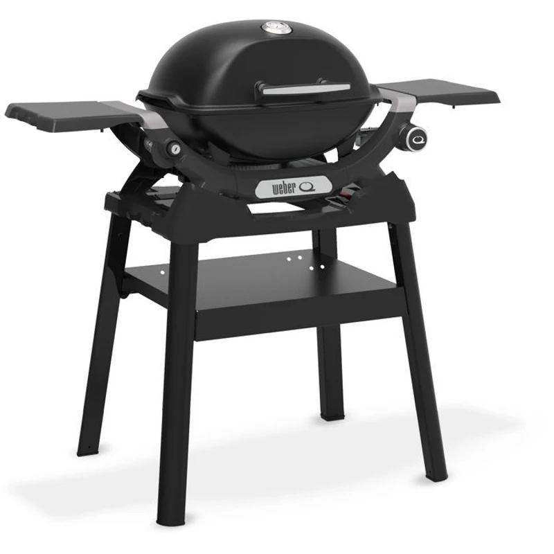 Barbecue a gaz - Weber - Q1200N avec stand - 2,94kW - 1 brûleur en acier inoxydable - Allumage piézoélectronique - Noir