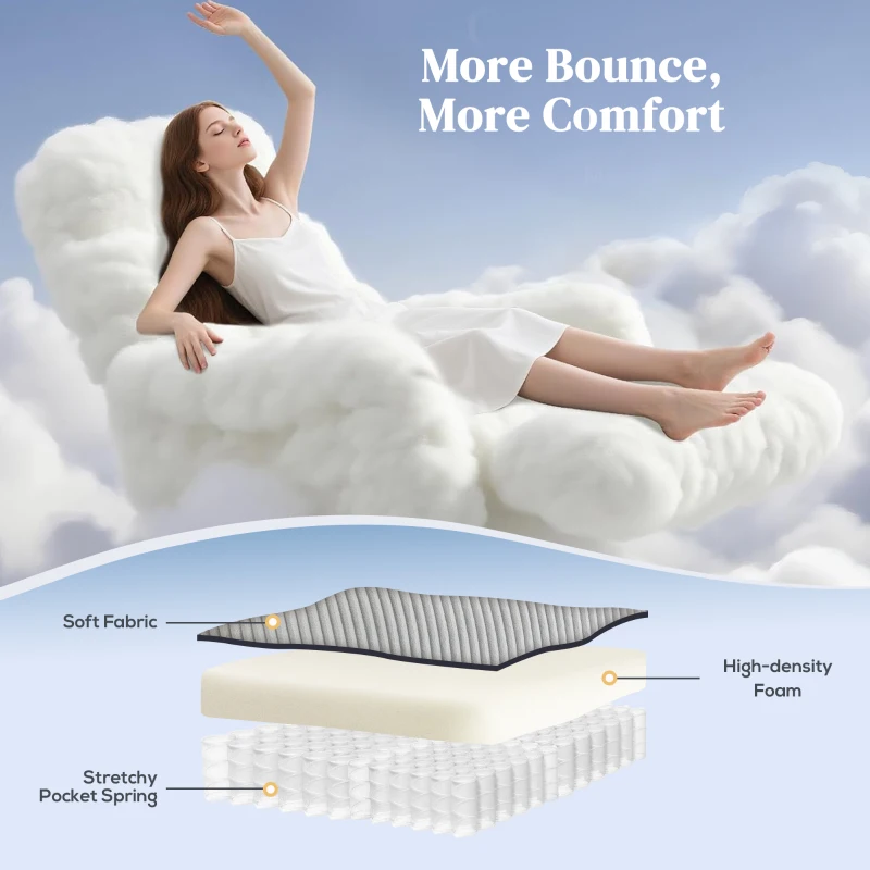 HOMCOM Overstuffed Corduroy Electric Lift Recliner Chair - Light Grey