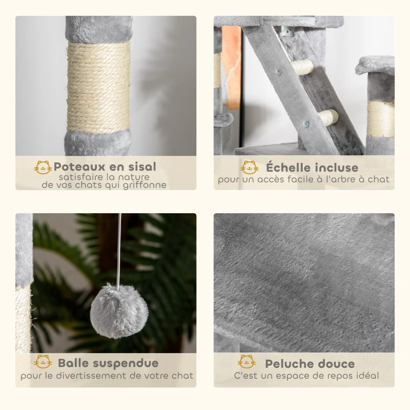 Outsunny Banc Suspendu Extérieure 2 Places en Résine Tressée avec Coussins et Chaînes en Acier, 115x66x44cm, Beige