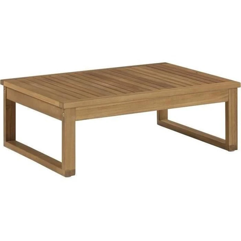 Salon de jardin en bois d'Acacia FSC - PALAWAN - 4 personnes - Coussins gris perle