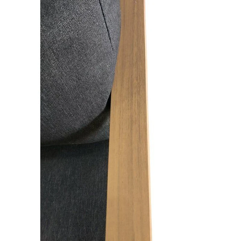 Salon de jardin d'angle - Aluminium effet bois - PUERTOCOR - 5 personnes + table basse