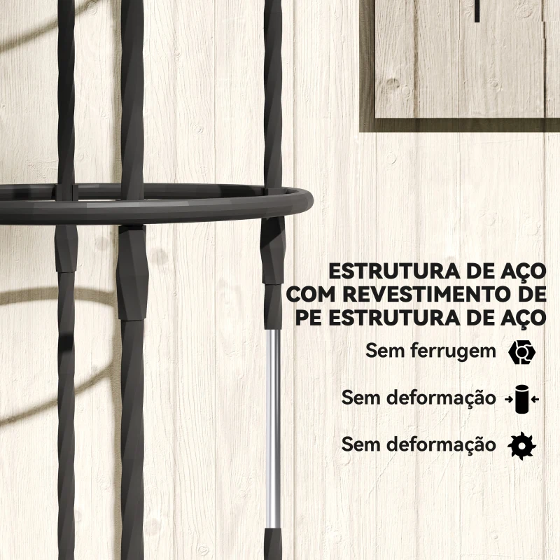 Outsunny Conjunto de 2 Obeliscos de Jardim em Aço 1,74 m Treliças para Plantas Trepadeiras Rosas para Exterior Pátio Preto