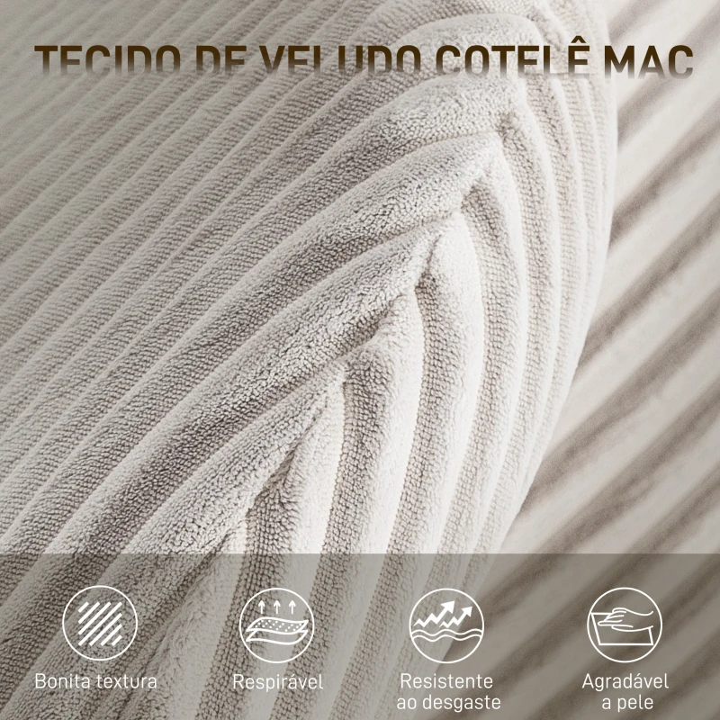 HOMCOM Cadeira de Escritório com Apoio de Cabeça Regulável Altura Ajustável Função Basculante 74x70x104-112 cm Cinzento