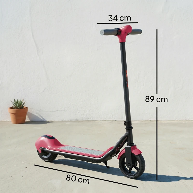 SPORTNOW Electric Scooter for Kids, with LED Display, Pink