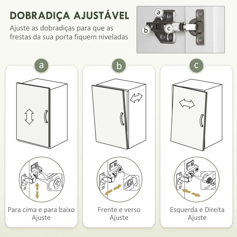 HOMCOM Armário de Cozinha Armário Alto de Cozinha Móvel Auxiliar de Cozinha com 4 Portas e Prateleiras Ajustáveis 60x30x183 cm Branco