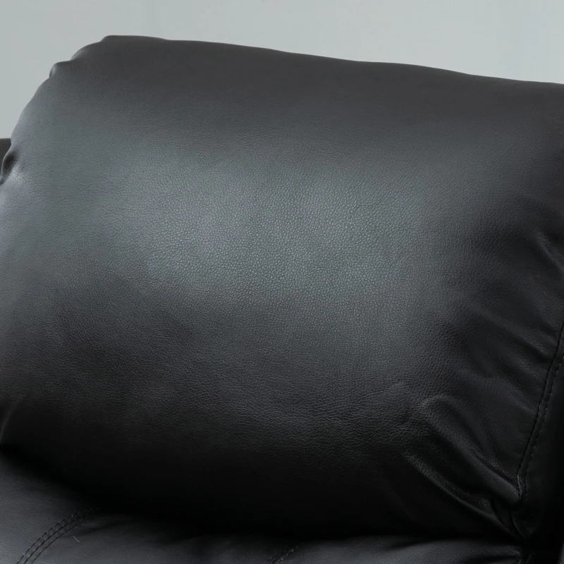 HOMCOM Fauteuil releveur électrique fauteuil relax électrique avec repose-pied télécommande et 2 pochettes 76x90x105cm noir