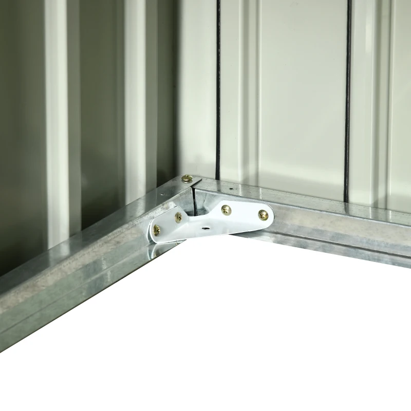 Outsunny Garagem para Corta-Relvas Robótico em Aço Galvanizado com Telhado de Duas Águas para Jardim Exterior 87x103x66 cm Cinzento Escuro