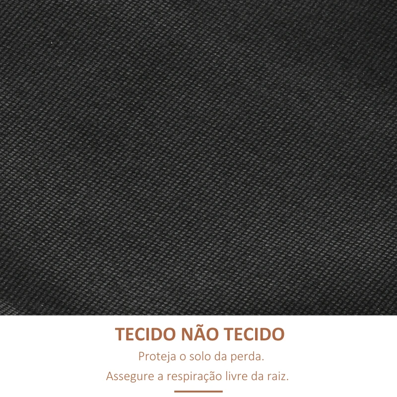 Outsunny Floreira de Madeira de 4 Níveis com Orifícios de Drenagem e Tecido Não Tecido 80x45x142 cm Madeira