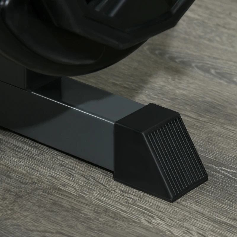 SPORTNOW Máquina de Extensão e Flexão de Pernas Ajustável com Carga de Discos para Treino de Glúteos e Coxas em Ginásio