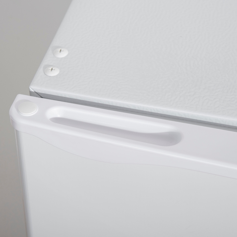 HOMCOM Réfrigérateur congélateur petit réfrigérateur 91 L étagères modulables design sous-comptoir 47,5 x 44,2 x 84 cm blanc