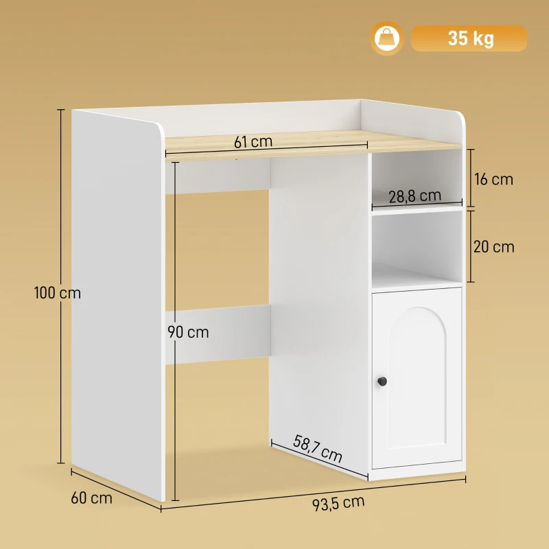 HOMCOM Kast boven de wasmachine met Soft-Close scharnieren, moderne badkamerorganizer boven toilet met open vakken