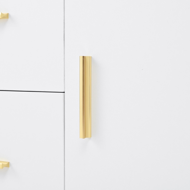 Mobile da ingresso multiuso con specchio e scarpiera, 2 cassetti e 2 ante, 90x40x180 cm, Bianco