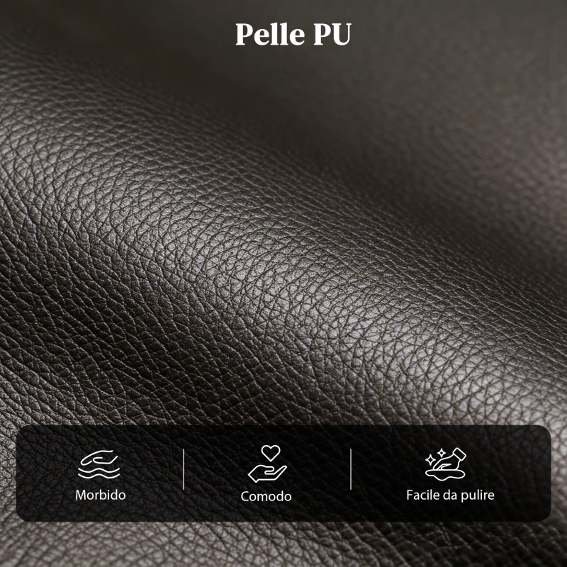 HOMCOM Poltrona Relax Massaggiante con Telecomando e 8 Programmi, Reclinazione e Poggiapiedi, 68x88x98cm, Marrone