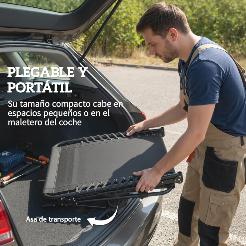 Outsunny Set de 2 Tumbonas Plegables con Reposacabezas Bolsillo Lateral y Respaldo Reclinable en 5 Posiciones Negro