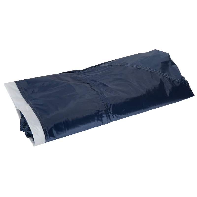 Outsunny Abrigo de Campismo 3,5x3,5 m Toldo de Campismo Dobrável com Gancho Proteção UV e Bolsa de Transporte Azul e Cinza Claro