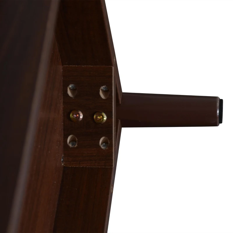 Mobile TV basso con ante in rattan, 3 ante e 2 cassetti, 190x40x52 cm, Marrone