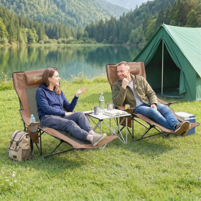 Outsunny Scaun de camping relax