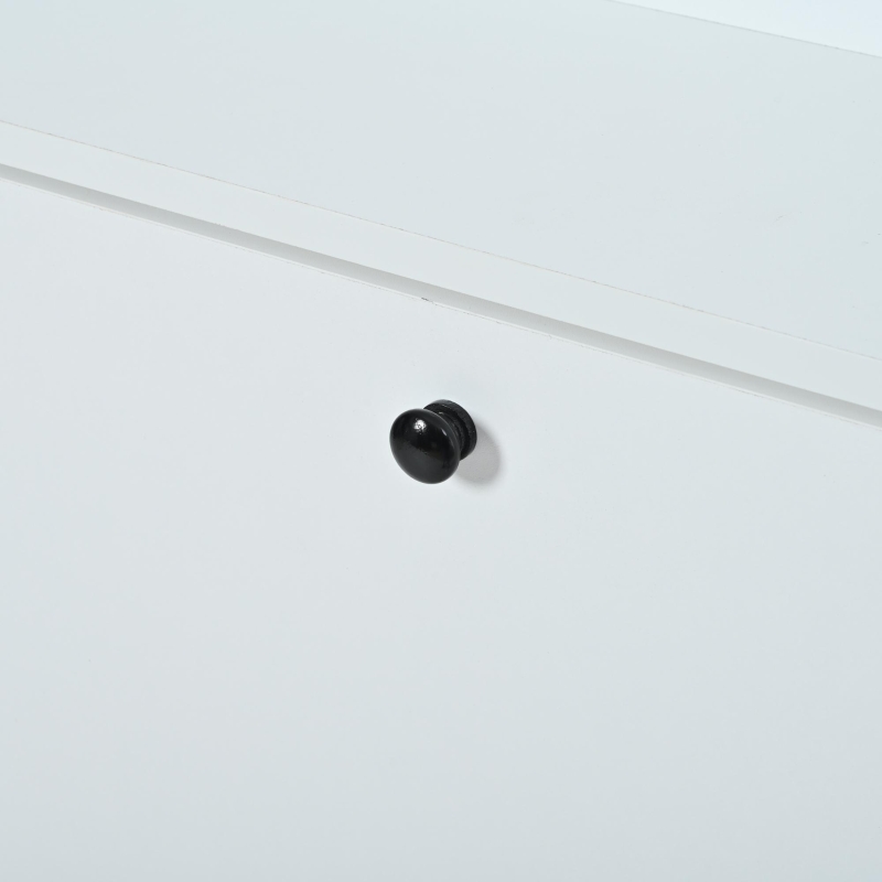 Mobile appendiabiti 3 in 1 con scarpiera, 120x24x200 cm, Bianco