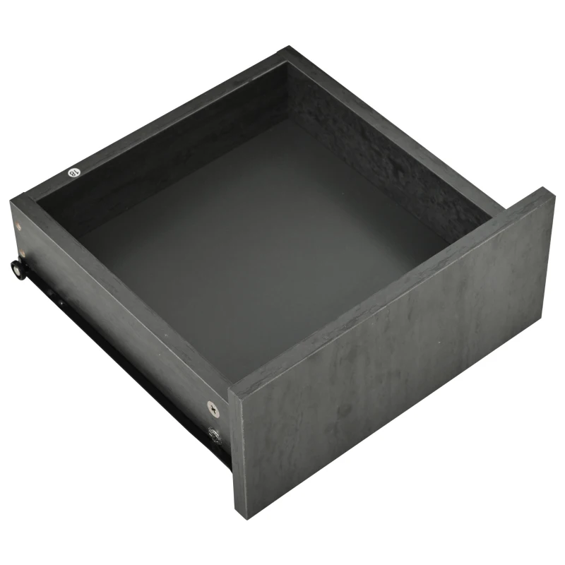 Mobile TV basso a 4 cassetti effetto marmo, 160x40x38.5 cm, Grigio