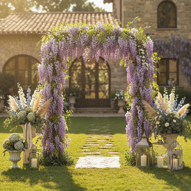 Outsunny Garden Arch, PE-Coated Steel Arbour Trellis for Climbing Plants, Rose Arch, 180 x 40 x 215 cm, Black