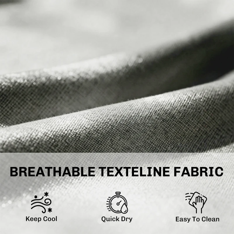 Outsunny Rattan Sun Lounger, Garden Recliner with 5 Position Adjustable Back, S Shaped Texteline Seat, Headrest, Brown