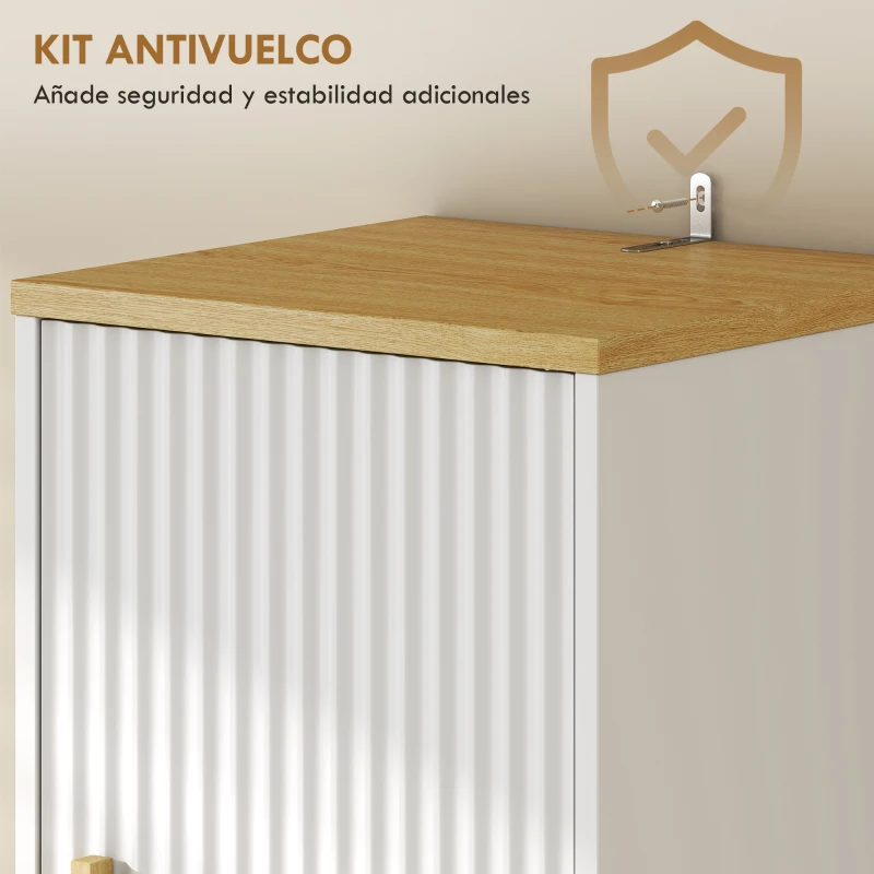 HOMCOM Columna de Baño Estrecha con Estantes Ajustables Cajón Compartimento Abierto 31,5x29,7x171,5 cm Blanco