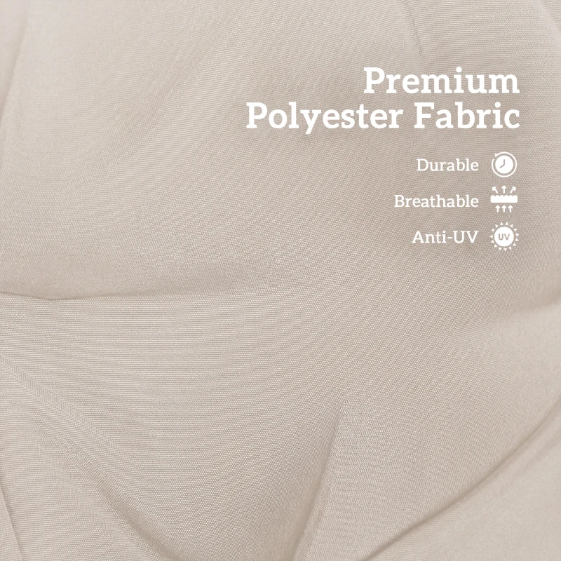 Outsunny Garden Bench Cushion, 2 Seater Swing Chair Cushion, Seat Pad with Ties for Indoor and Outdoor Use, 110 x 120 cm