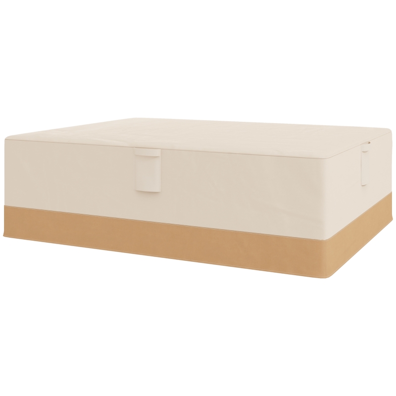 Outsunny Garden Furniture Covers Waterproof, 600D Oxford Outdoor Furniture Cover with 4 Air Vents, 275 x 208 x 78 cm, Beige