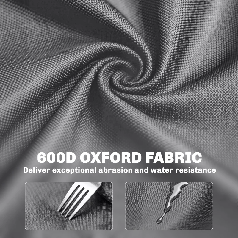 Outsunny Zestaw 2 składanych krzeseł kempingowych z podnóżkiem, uchwytem na kubek, maks. obciążenie 120 kg, szary