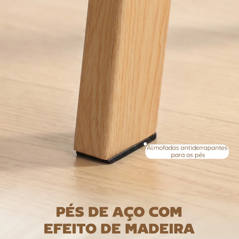 HOMCOM Mesa de Jantar Retangular Moderna para 6 Pessoas Superfície de Vidro Temperado 150x75x76 cm Transparente