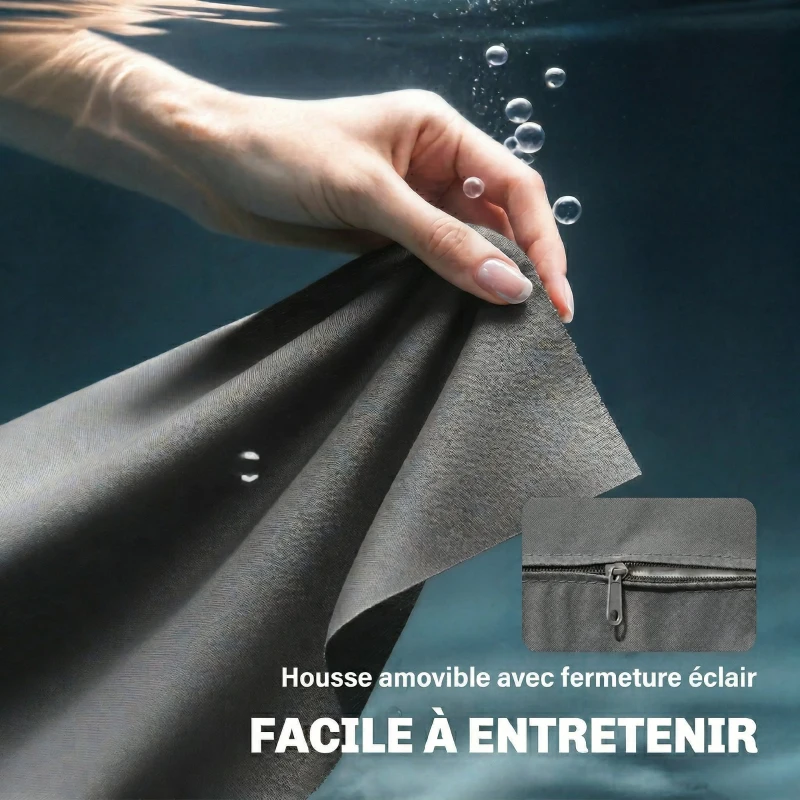 Outsunny Canapé de Jardin 2 Places avec Coussins Épais, Housses Amovibles et Accoudoirs Modernes, 121x69x69cm, Gris Clair