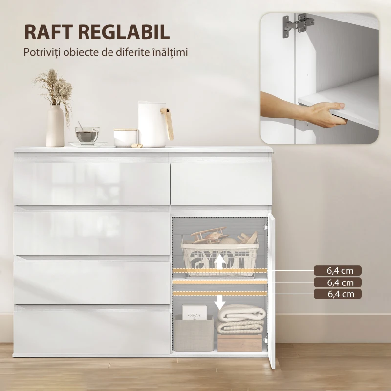 HOMCOM bufet dulap comodă modernă