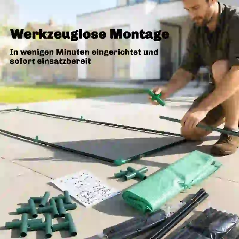 Outsunny Tomatengewächshaus Foliengewächshaus mit Rolltor Netzfenster Bogendach 170 x 68 x 200 cm Grün