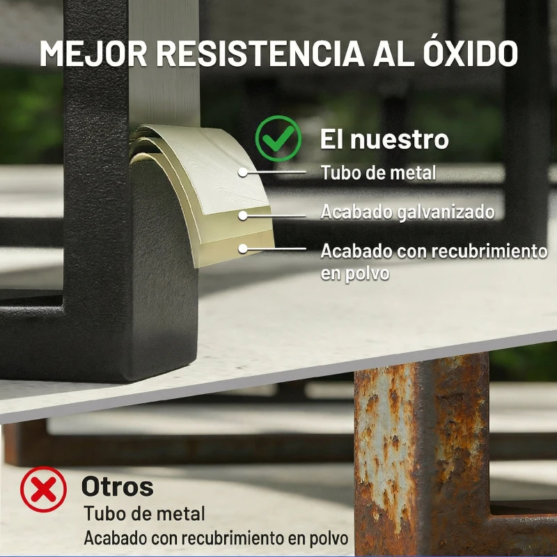 Outsunny Conjunto de Jardín de Ratán de 3 Piezas Respaldo Ajustable Incluye Cojines Sofá de 3 Plazas Sofá de 2 Plazas Mesa Gris