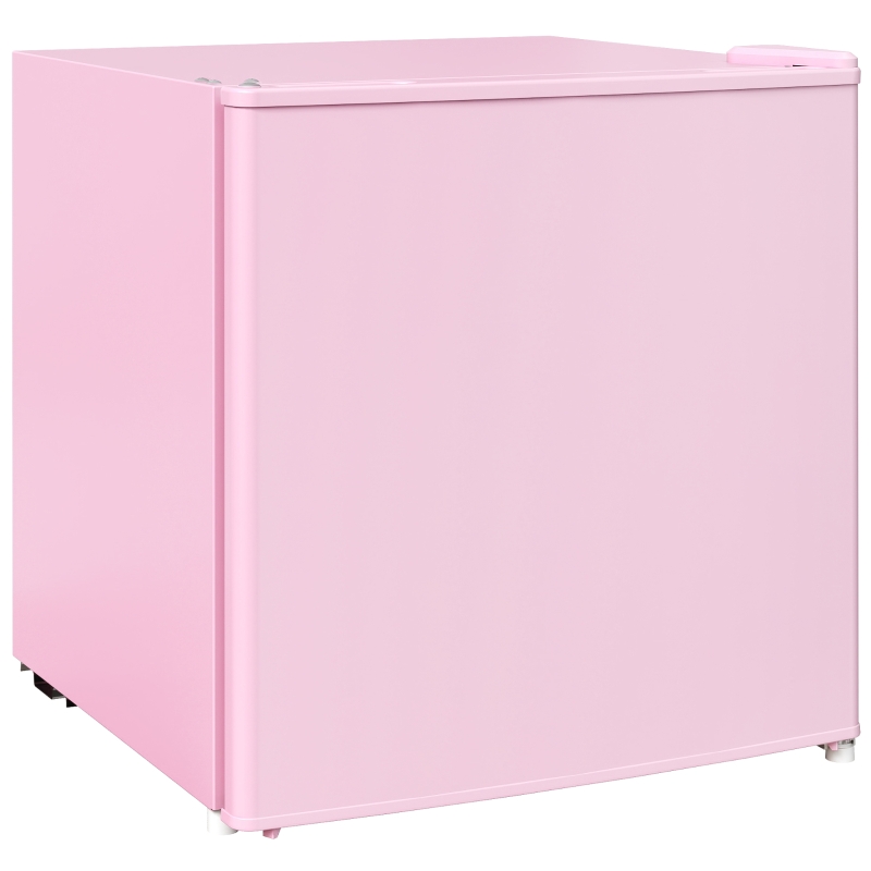 HOMCOM Tischgefrierschrank mit 35 Liter Kapazität, kleiner Gefrierschrank mit umkehrbarer Tür, Rosa