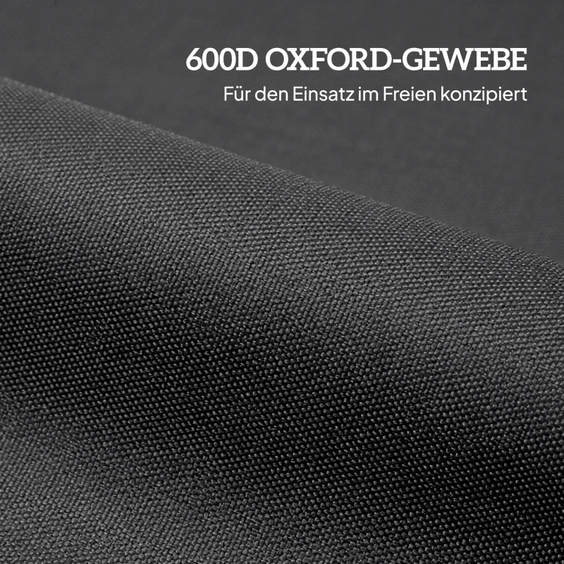 Outsunny 8er-Set Sandsäcke für Pavillonfüße, 40 kg strapazierfähige Sandsäcke aus 600D Oxford-Gewebe, ohne Sand, Schwarz