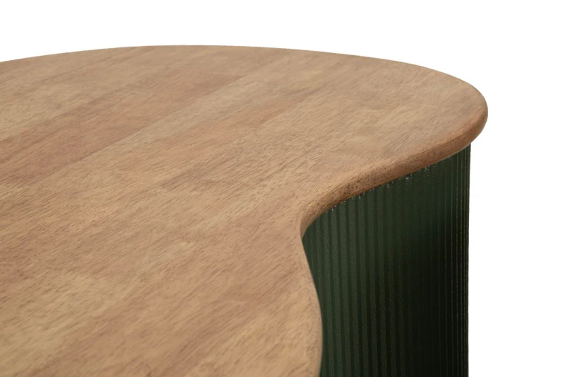 Mauro Ferretti Set de măsuță de cafea Frankfurt verde 2 bucăți cm 87x53x32-50x35x28